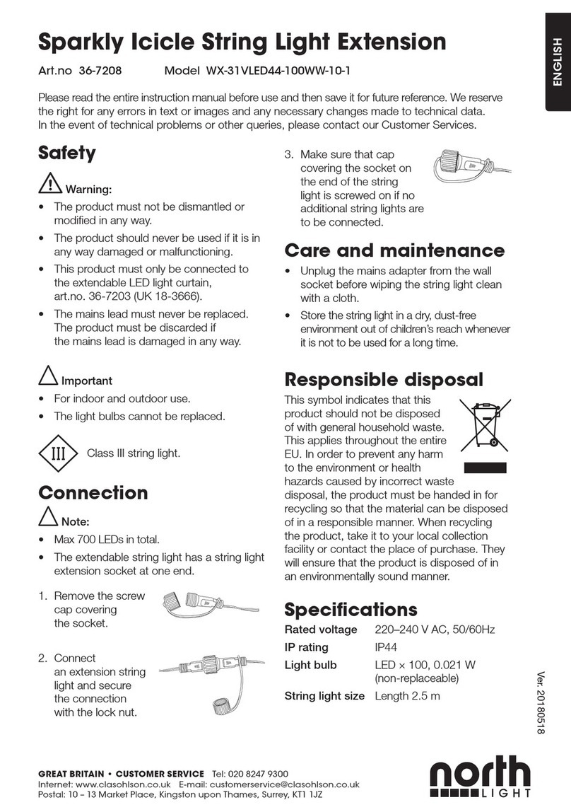North Light WX-31VLED44-100WW-10-1 User manual