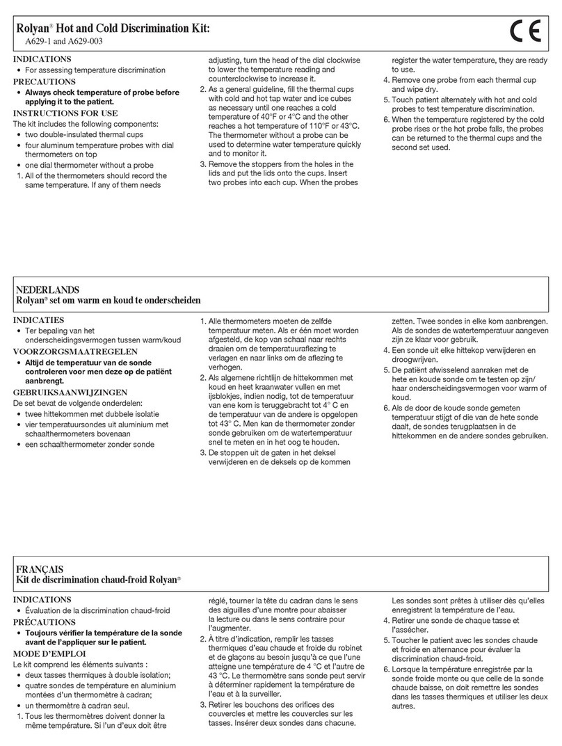 Patterson Medical Rolyan A629-1 Instructions for use
