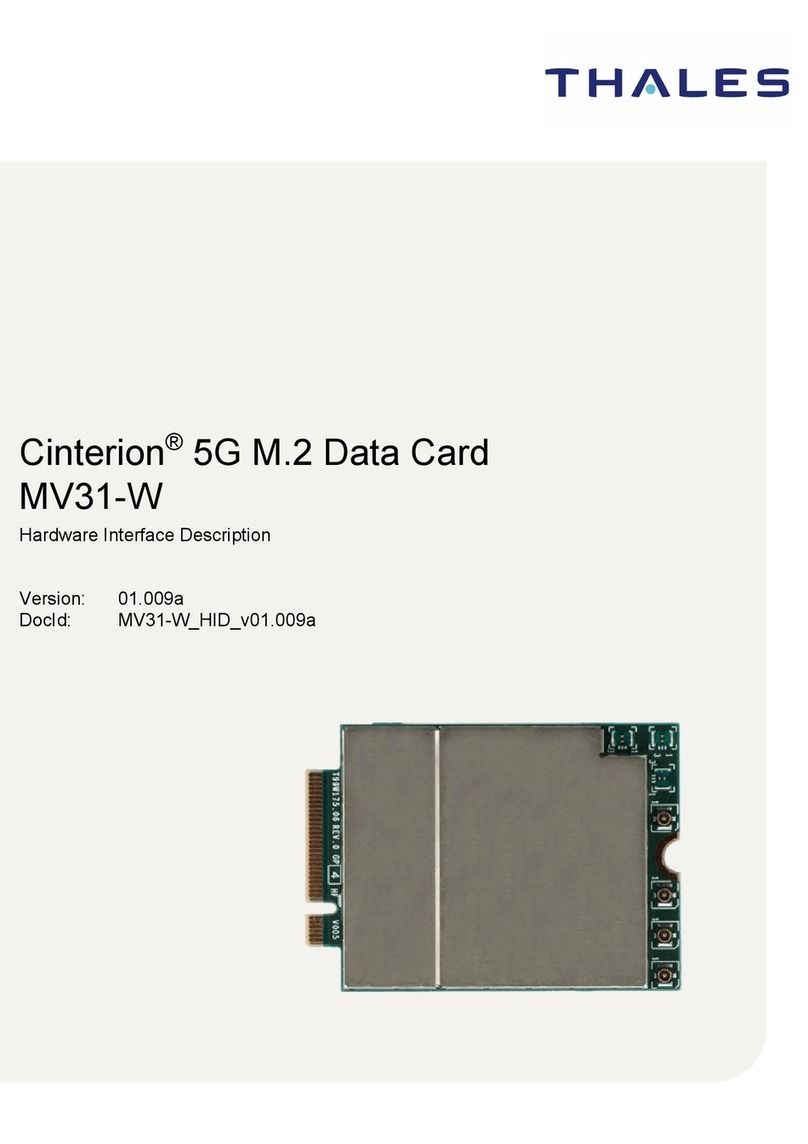 Thales Cinterion MV31-W Hardware interface description