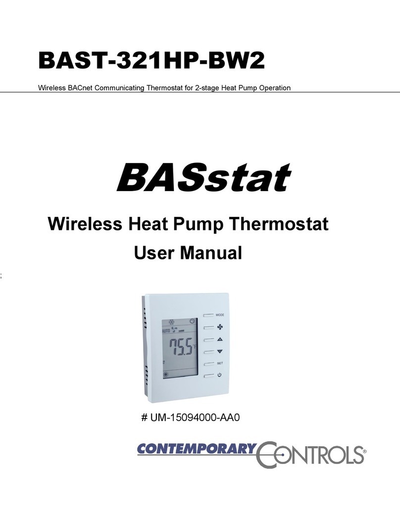 Contemporary Controls BASstat BAST-321HP-BW2 User manual