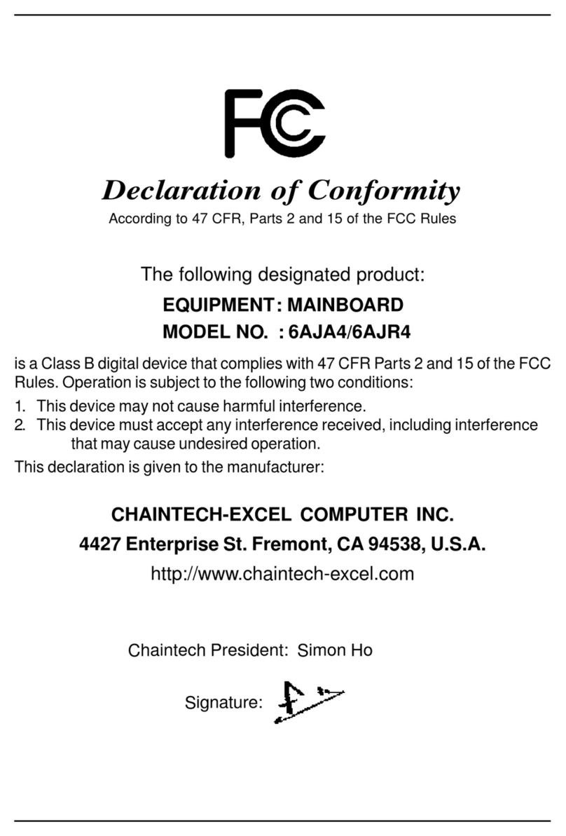 CHAINTECH 6AJA4 user manual