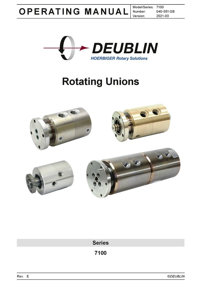 Deublin 7100 Series User manual