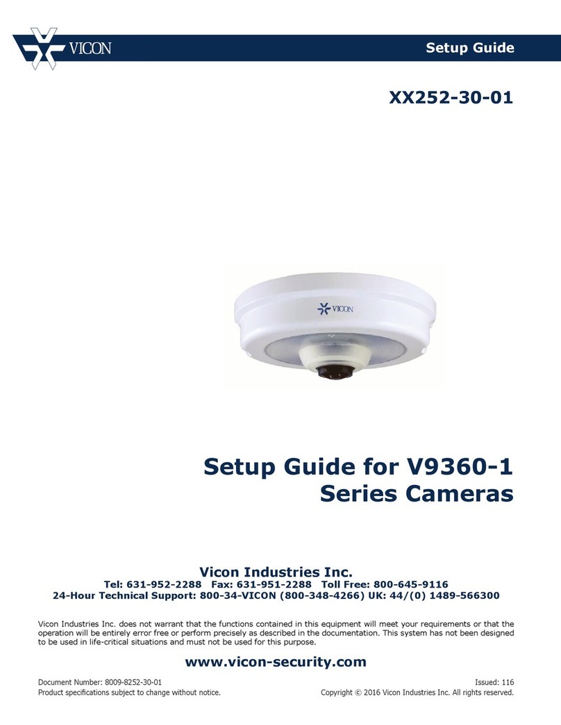 Vicon V9360-1 User manual Vicon V9360-1 User manual