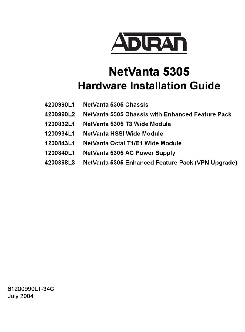 ADTRAN NetVanta 5305 Hardware installation guide