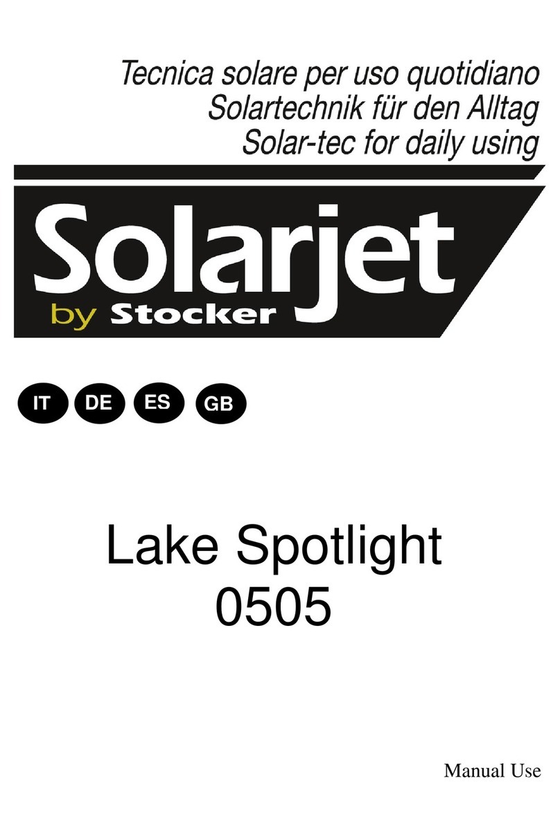 Stocker Solarjet Lake Spotlight instruction manual