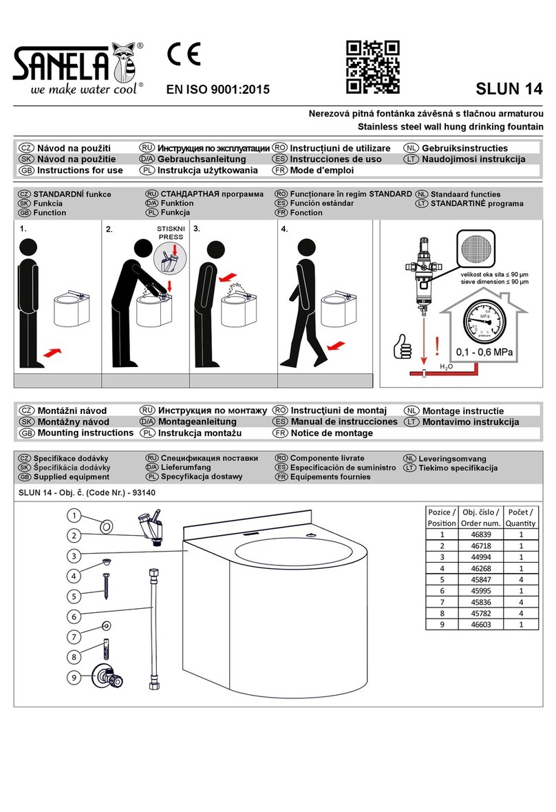 Sanela SLUN 14 User manual