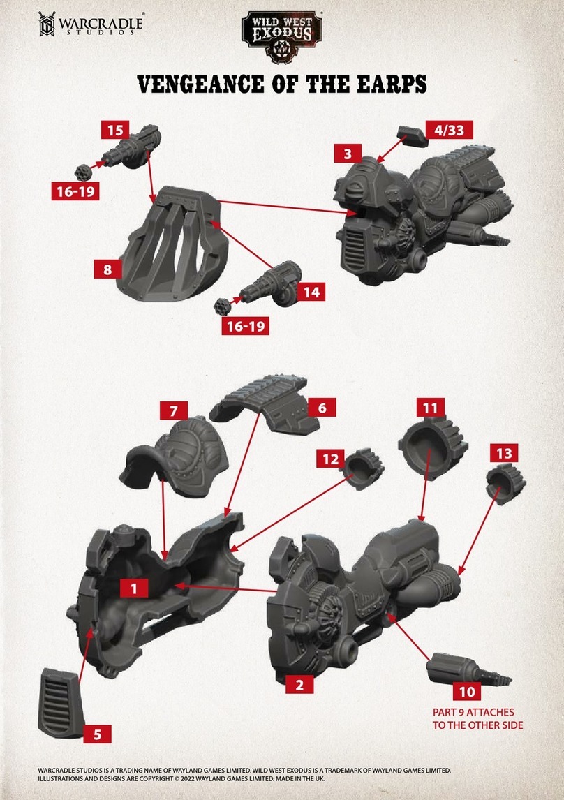 WARCRADLE STUDIOS WILD WEST EXODUS VENGEANCE OF THE EARPS Assembly instructions