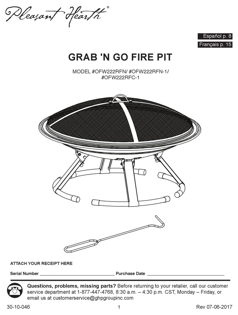 pleasant hearth GRAB 'N GO FIRE PIT OFW222RFN manual pleasant hearth GRAB 'N GO FIRE PIT OFW222RFN manual