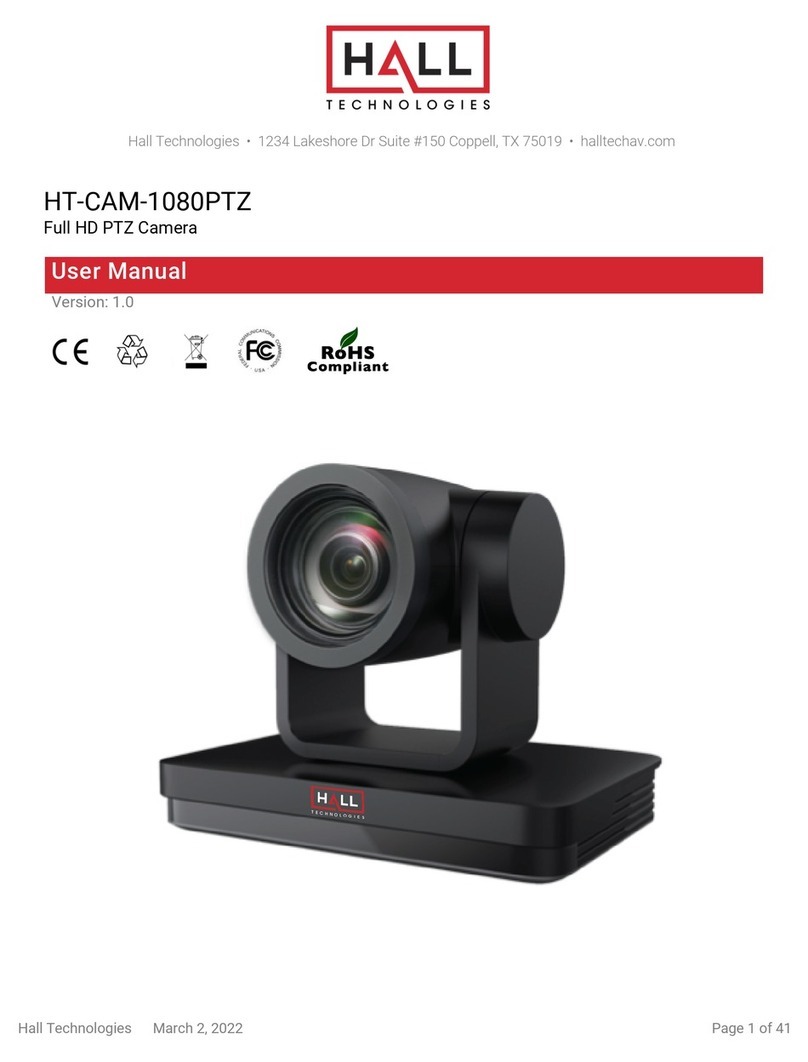 Hall Technologies HT-CAM-1080PTZ user manual