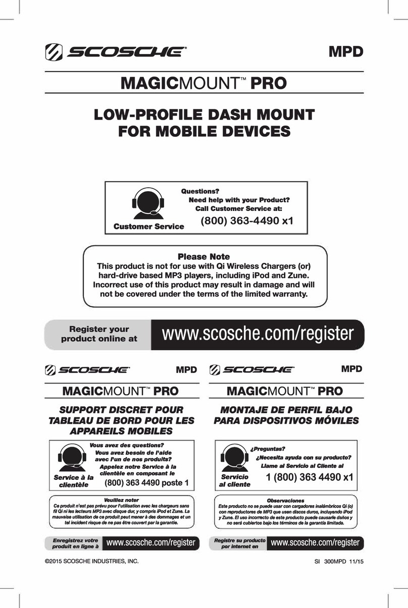 Scosche MAGICMOUNT PRO User manual Scosche MAGICMOUNT PRO User manual