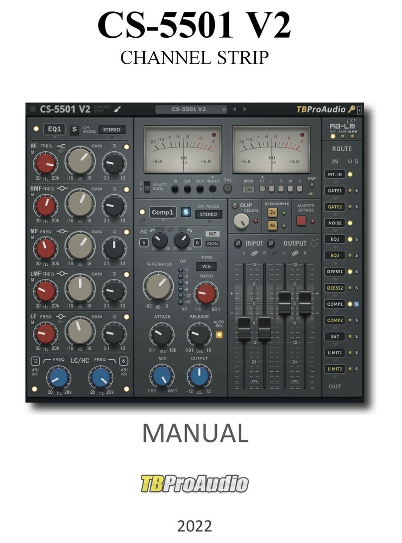TBProAudio CS-5501 V2 manual