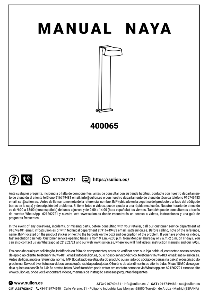 Sulion NAYA 400065 manual