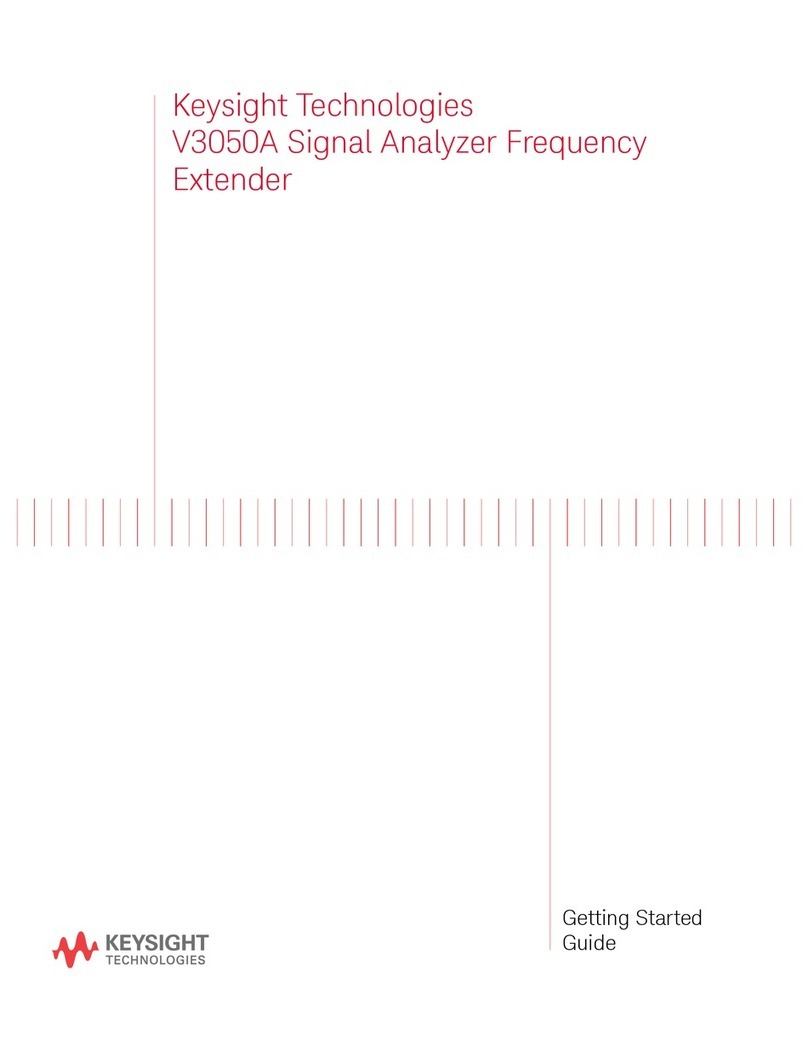 Keysight Technologies V3050A Getting started guide