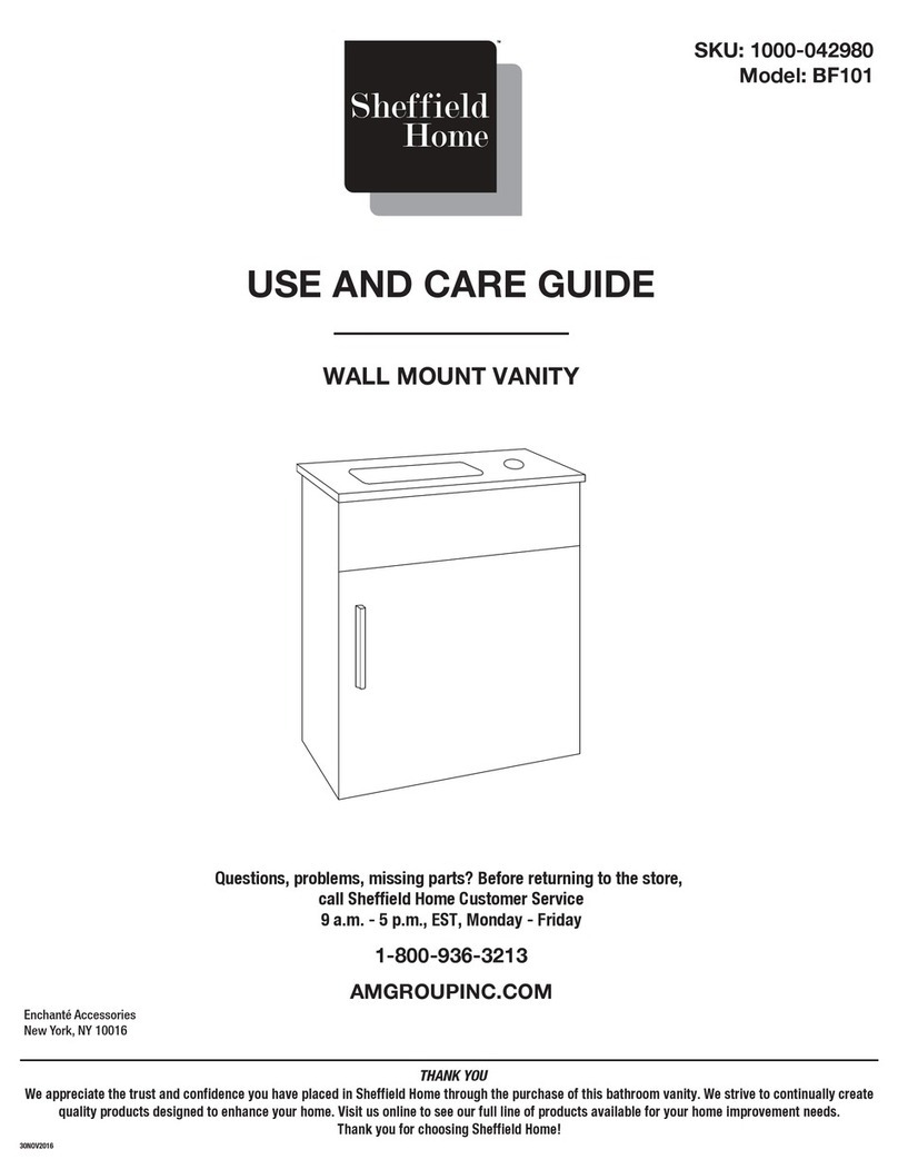 Sheffield Home BF101 Use and care guide Sheffield Home BF101 Use and care guide