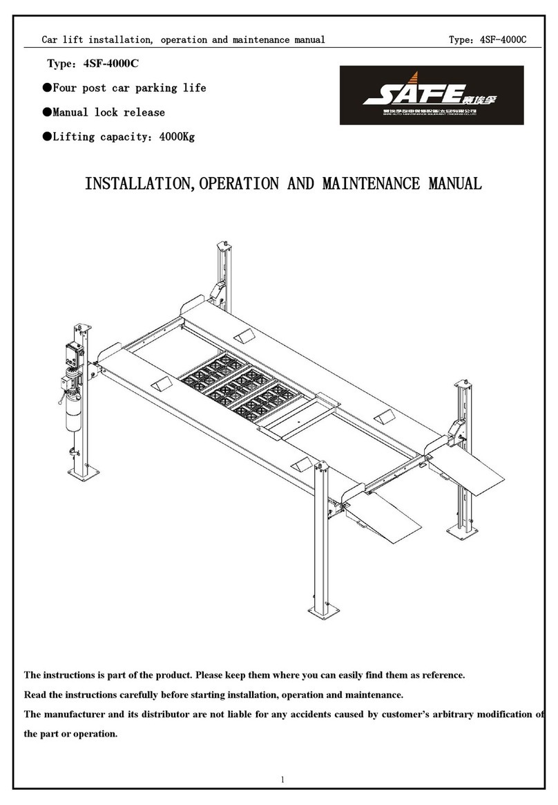 Safe 4SF-4000C Installation, operation and maintenance manual