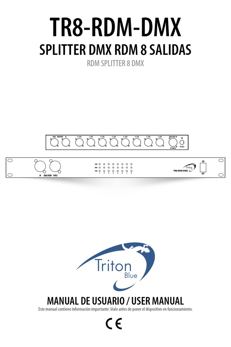 Triton Blue TR8-RDM-DMX User manual