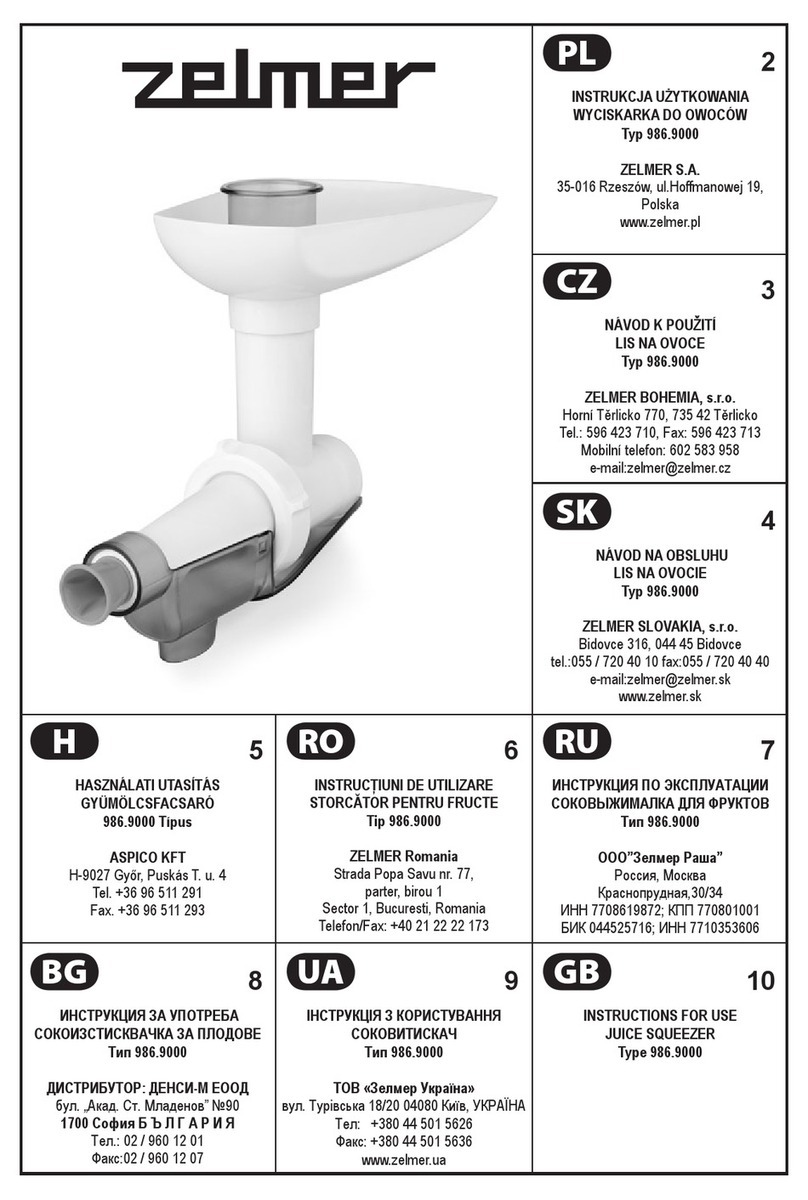 Zelmer 986.9000 Instructions for use
