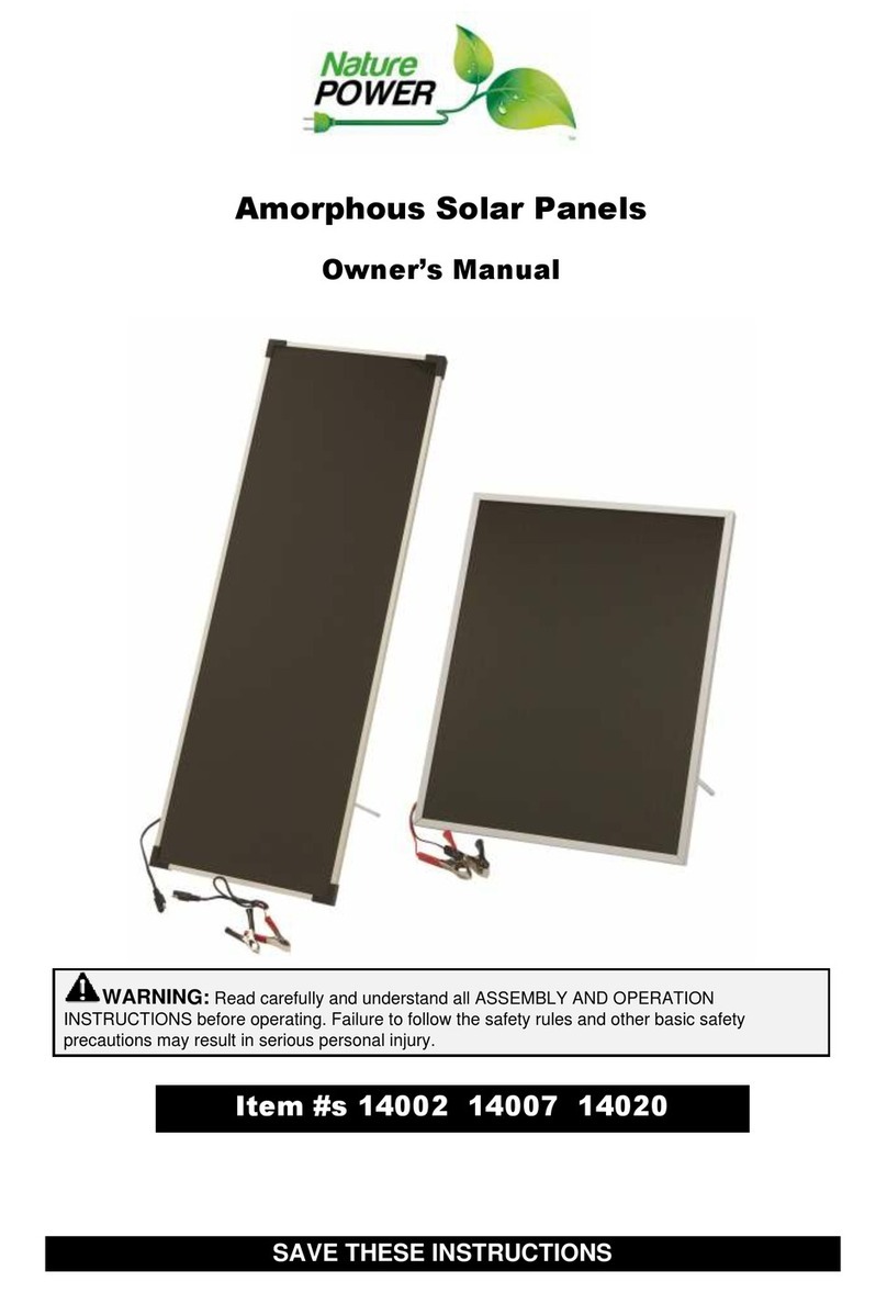 Nature Power 14002 owner's manual
