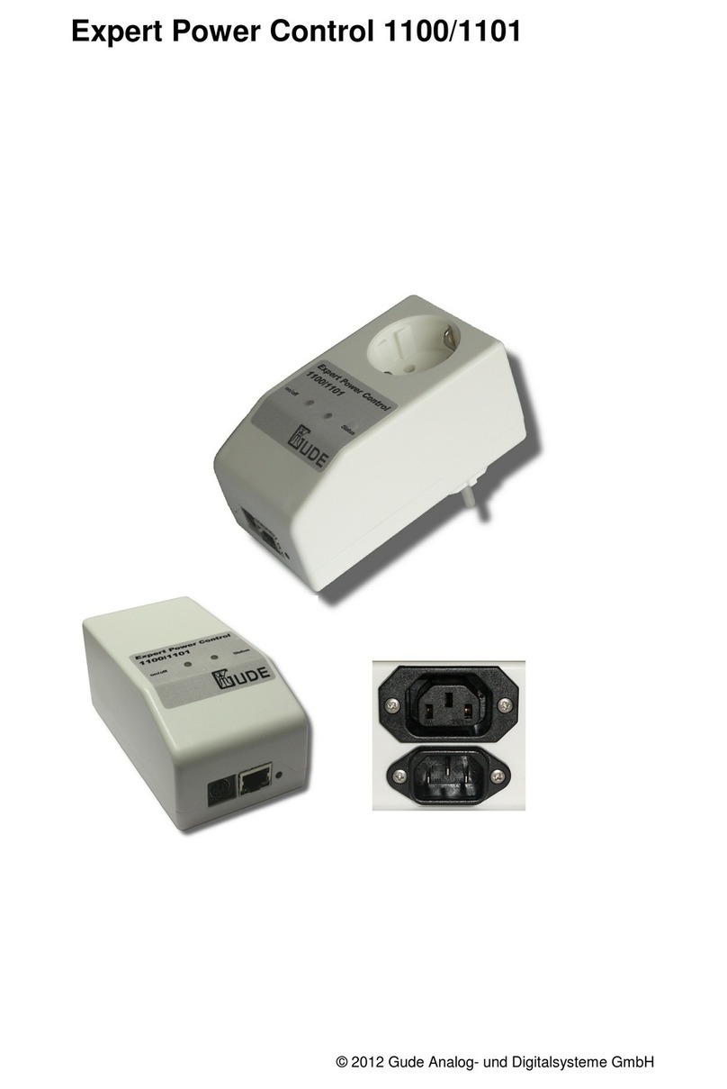 Gude Expert Power Control 1100 User manual