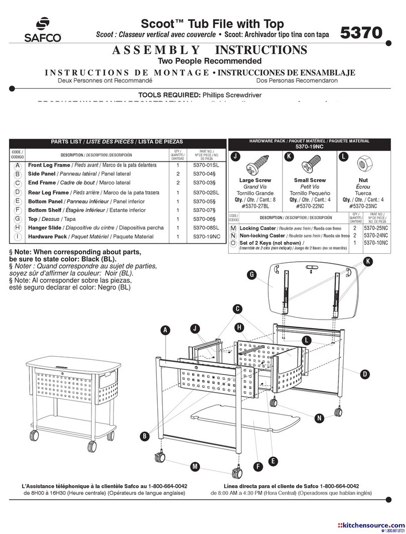 Safco Scoot 5370 User manual