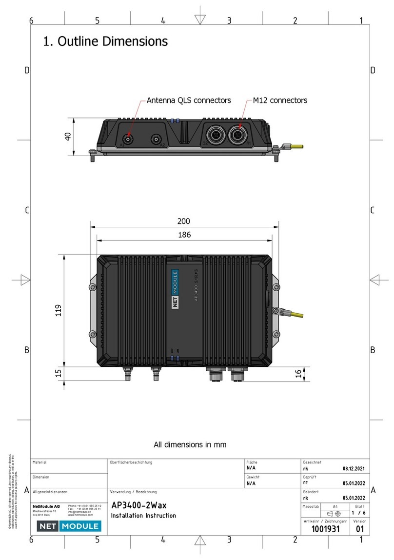 NetModule AP3400-2Wax Installation instruction