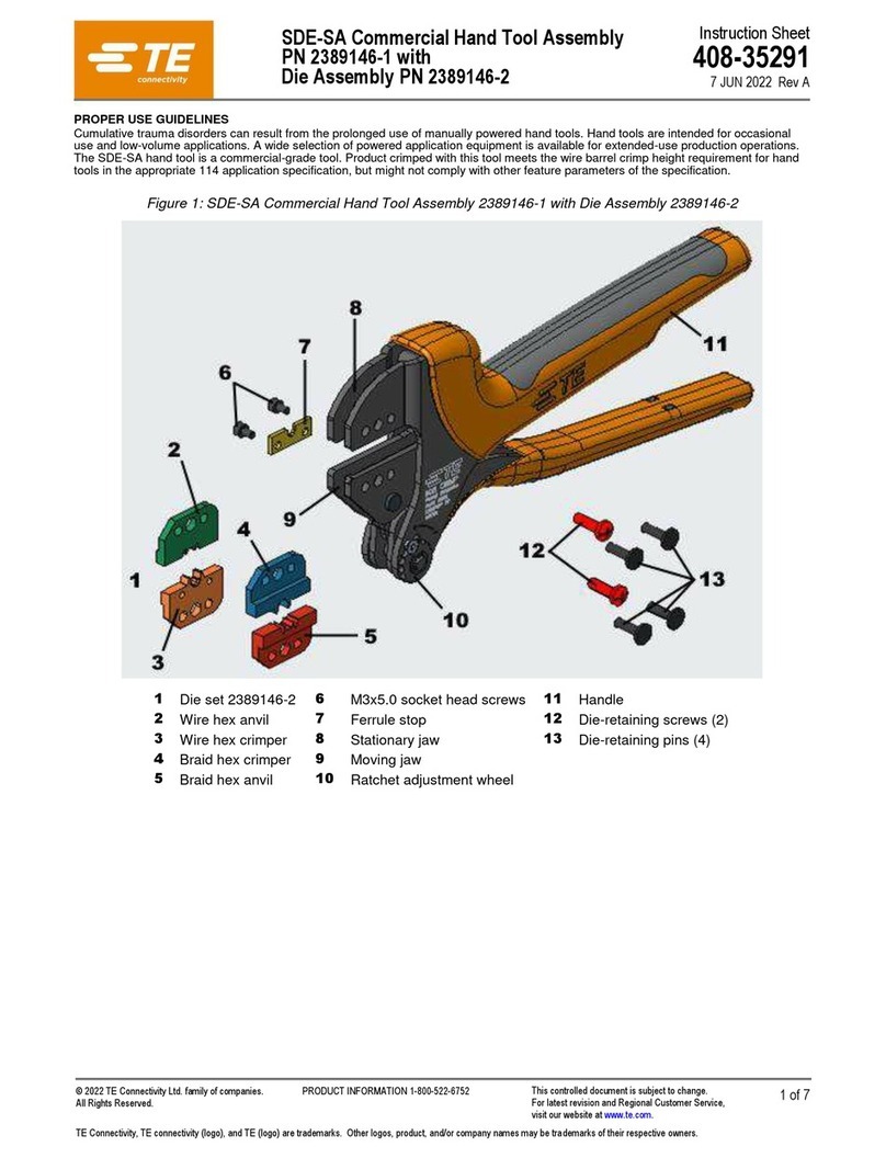 TE Connectivity SDE-SA User manual