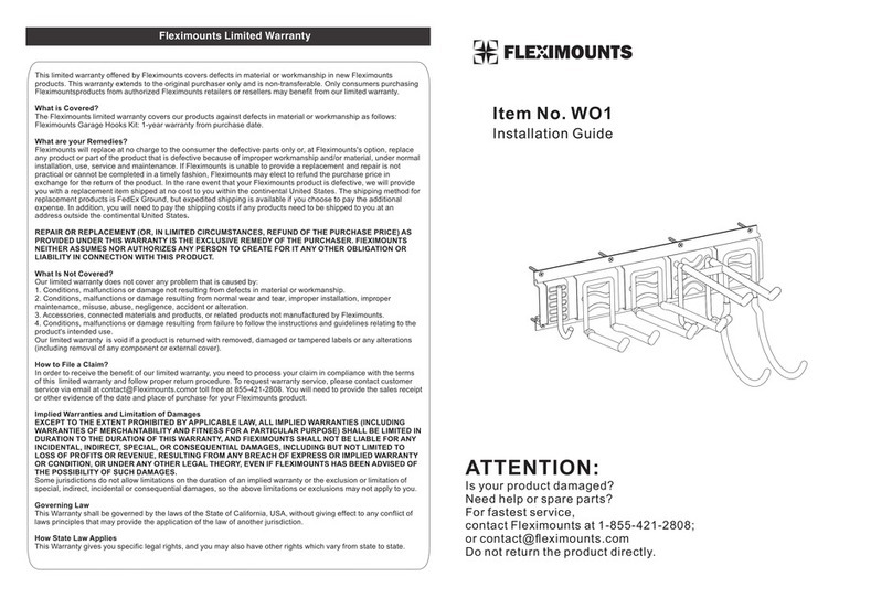 Fleximounts WO1 User manual