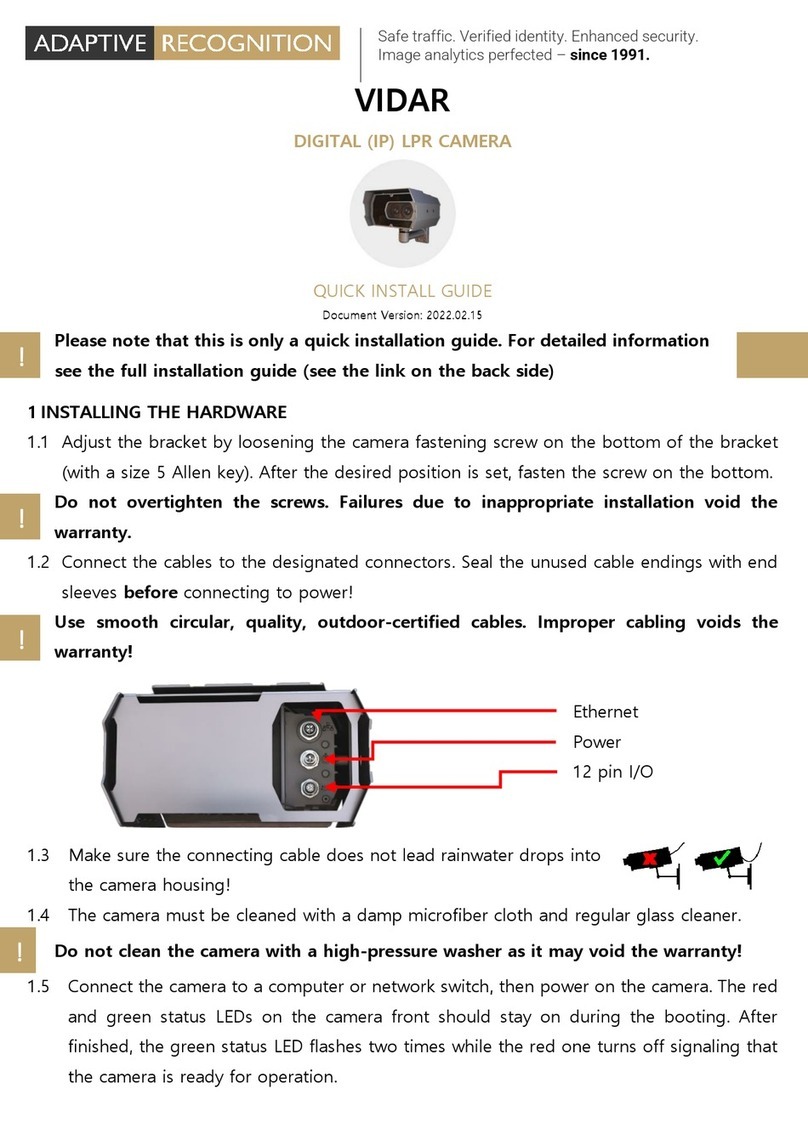 Adaptive Recognition Vidar Quick install guide
