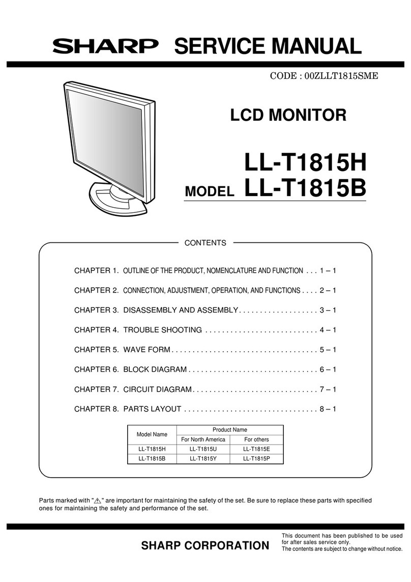 Sharp LL-T1815H User manual