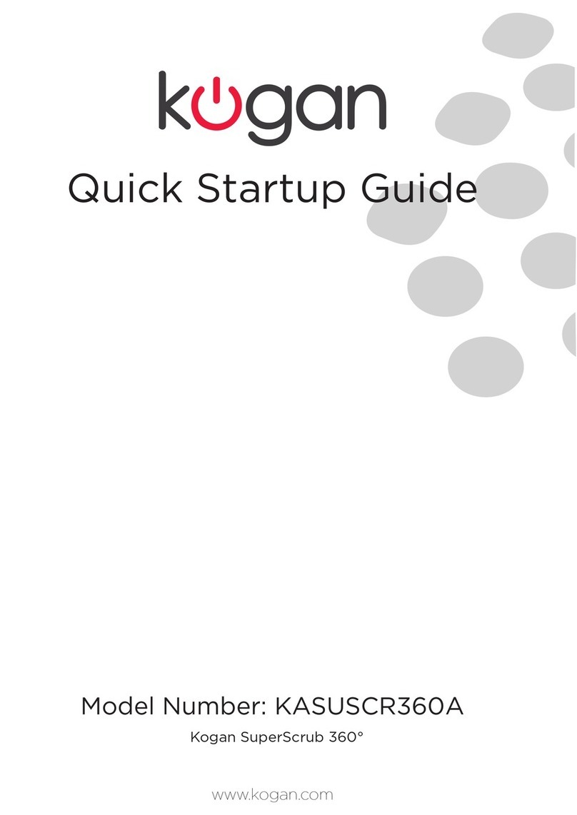 Kogan SuperScrub 360 KASUSCR360A Quick start up guide