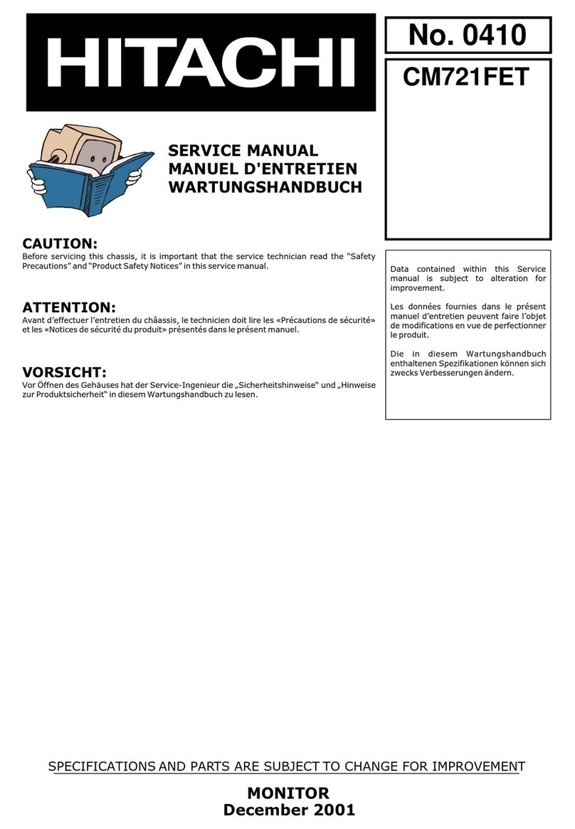 Hitachi CM721FET User manual