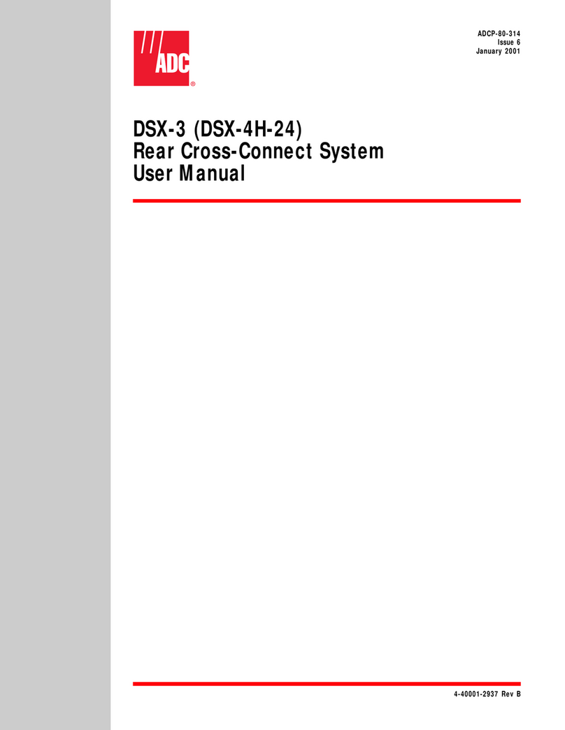 ADC Migration Modules DSX-3 User manual ADC Migration Modules DSX-3 User manual