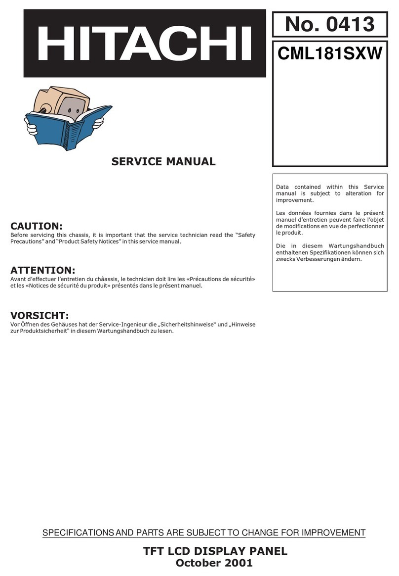 Hitachi CML181SXW User manual