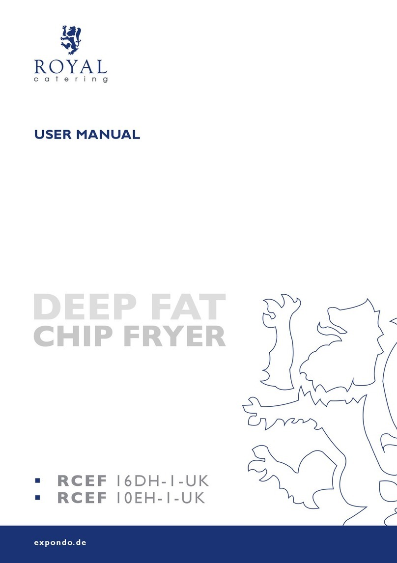 Royal Catering RCEF 16DH-1-UK User manual