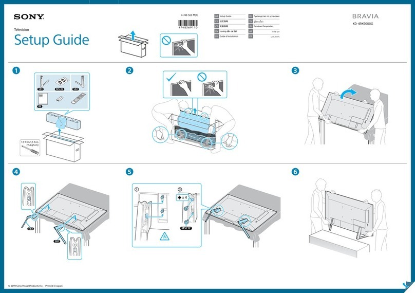 Sony BRAVIA KD-49X9000G User manual Sony BRAVIA KD-49X9000G User manual