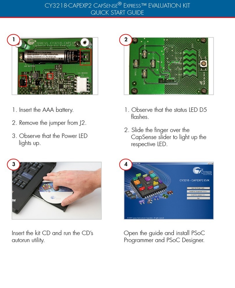 Cypress CapSense Express CY3218-CAPEXP2 quick start guide