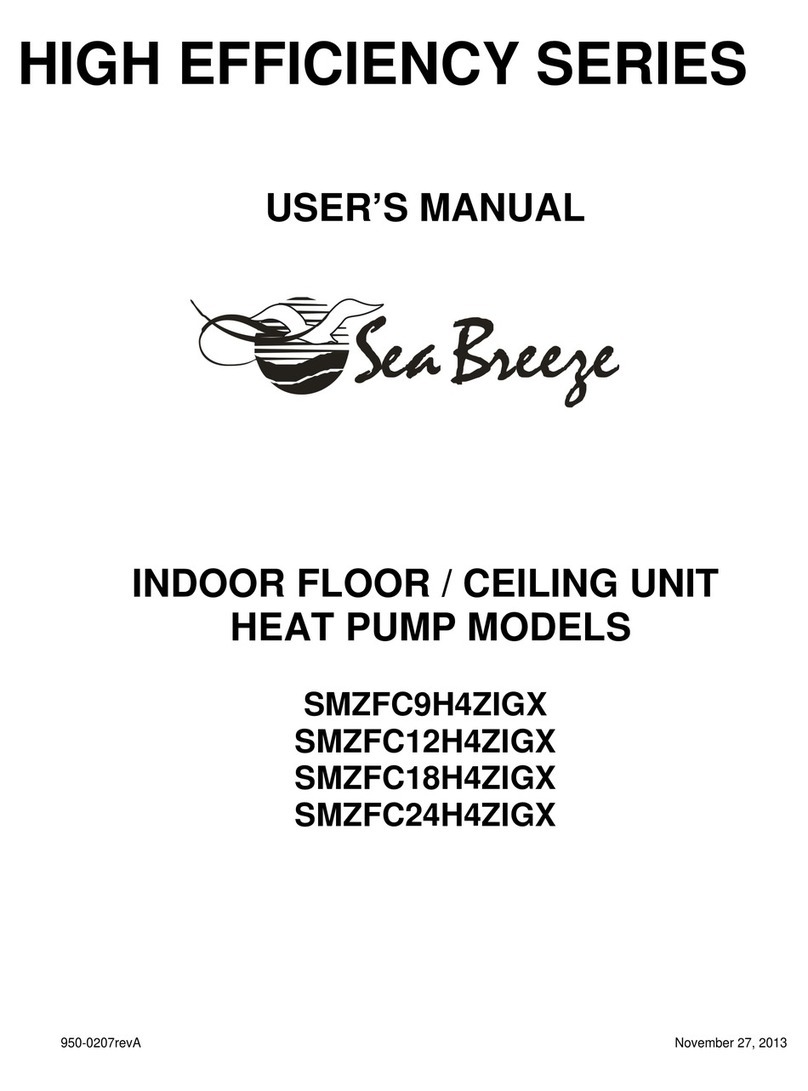 Seabreeze HIGH EFFICIENCY SMZFC9H4ZIGX User manual