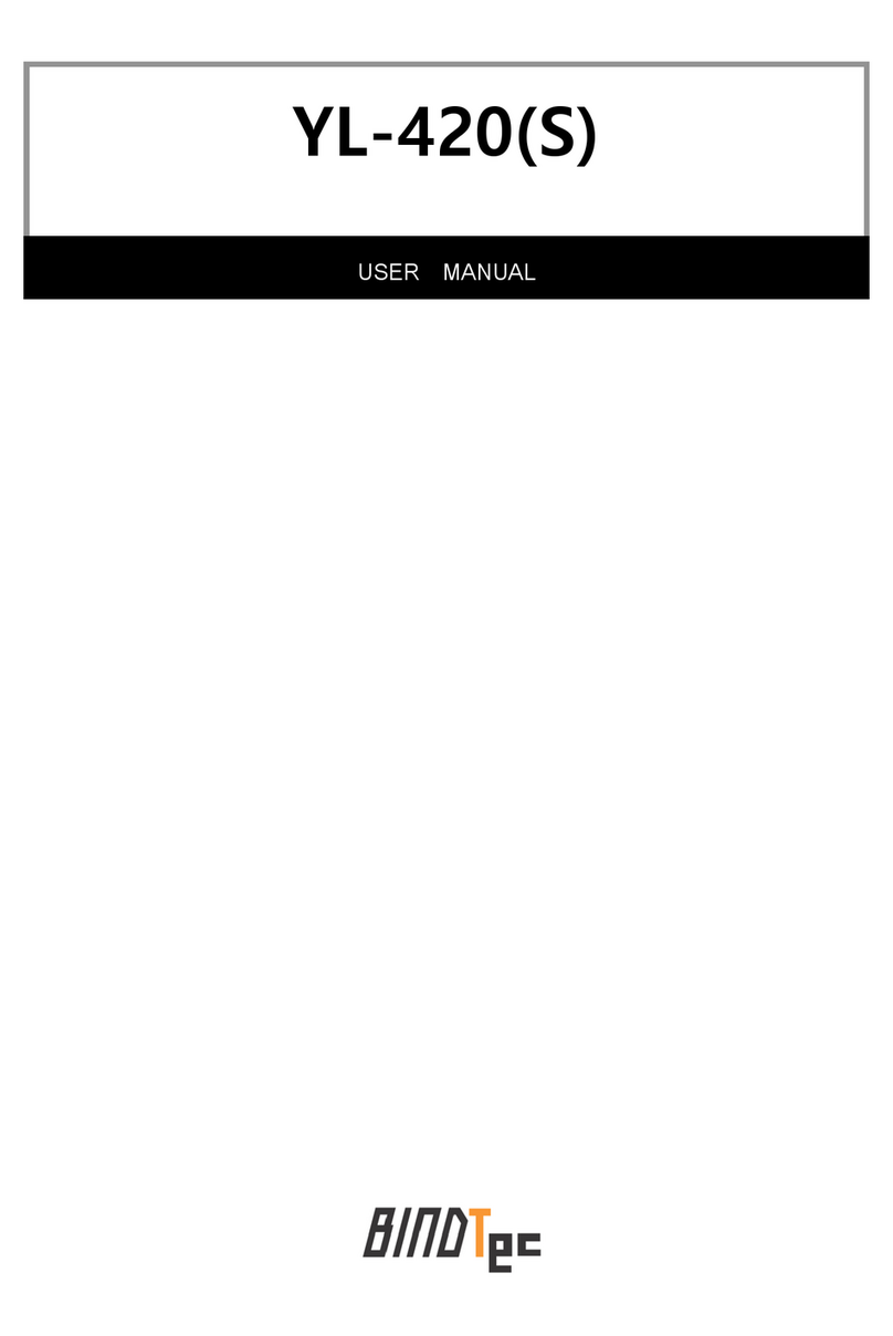 BINDTEC YL-420 user manual
