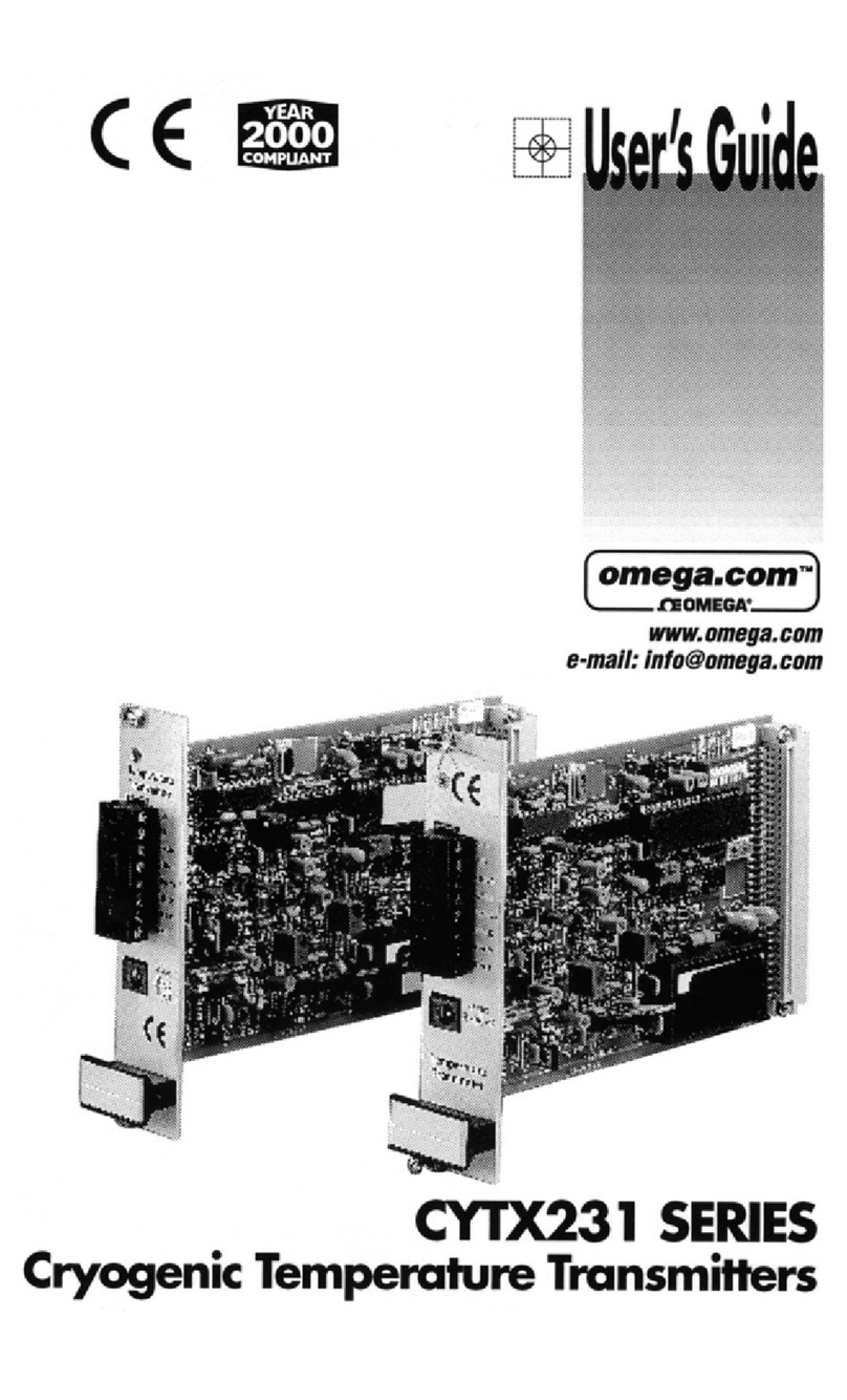 Omega Engineering CYTX231 Series user guide