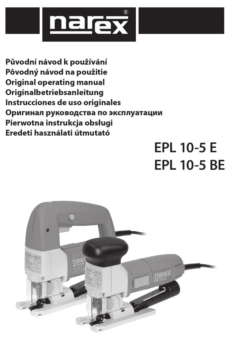 Narex EPL 10-5 E Installation instructions