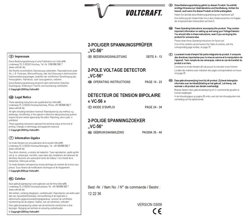 VOLTCRAFT VC-56 User manual