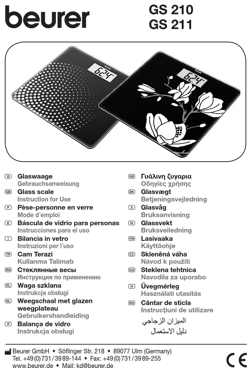 Beurer GS 210 Instructions for use