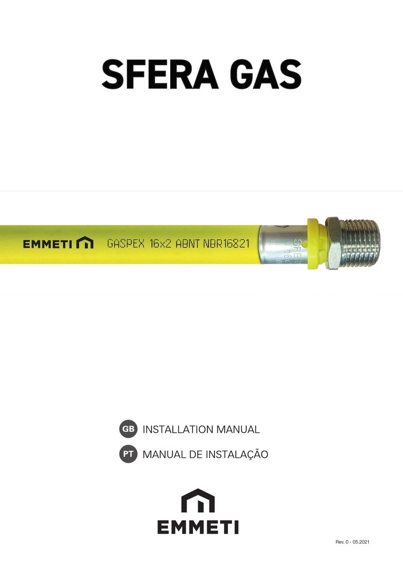 emmeti SFERA GAS installation manual emmeti SFERA GAS installation manual