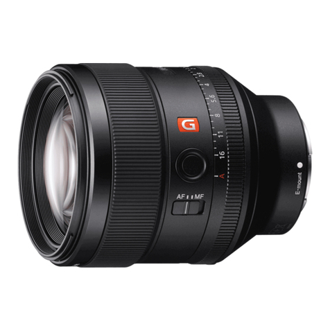 Sony SEL85F14GM User manual
