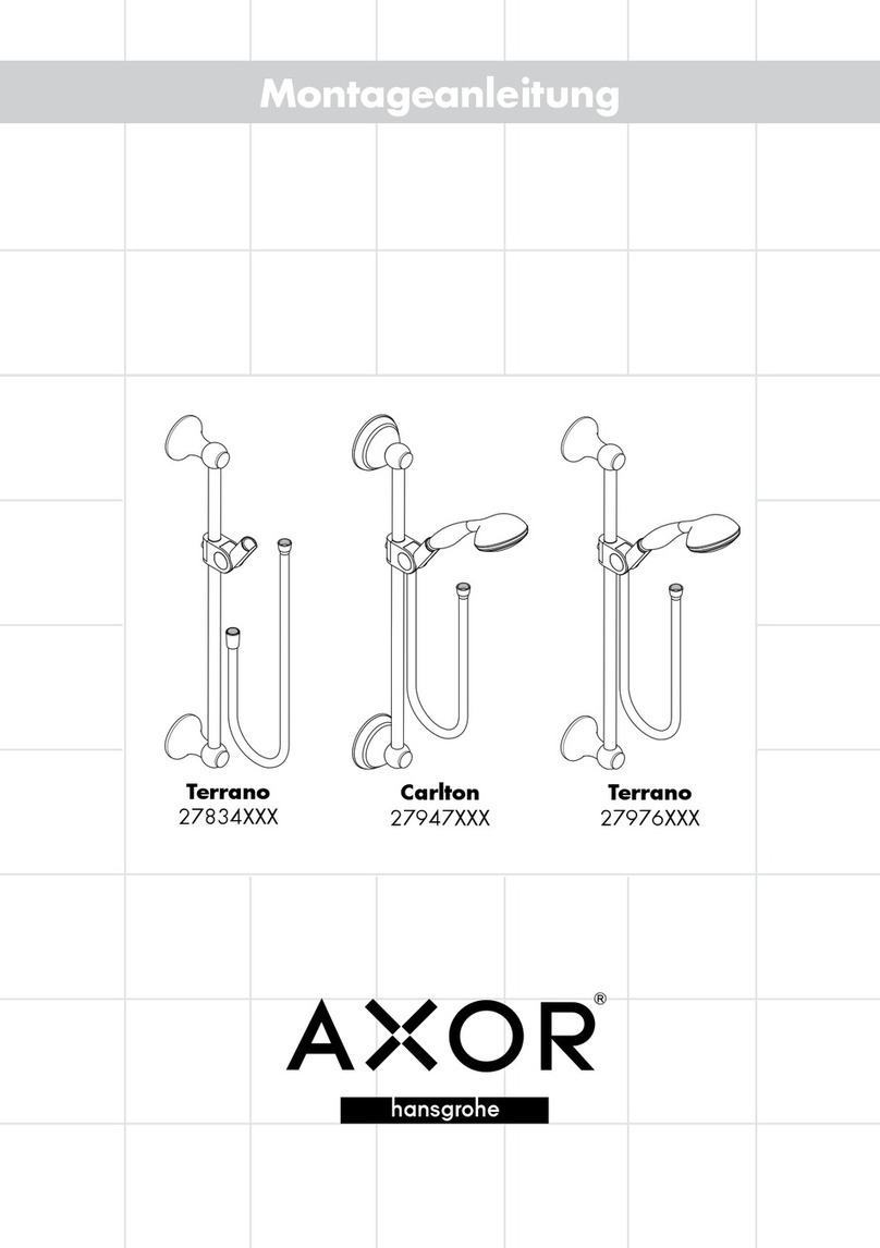 Axor Terrano 27834 Series User manual Axor Terrano 27834 Series User manual