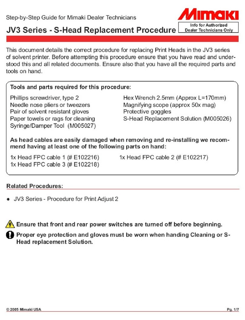 MIMAKI JV3 Series User manual
