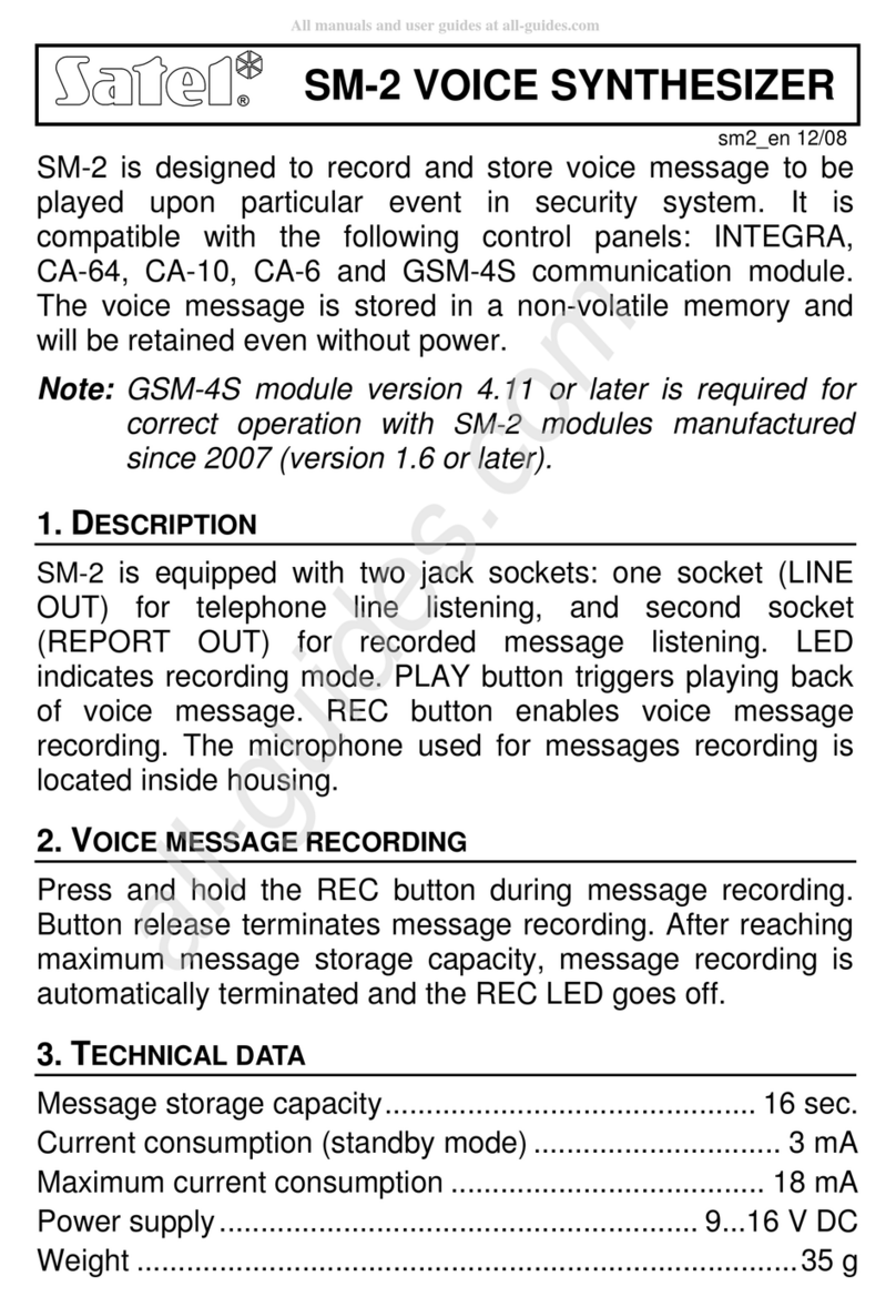 Satel SM-2 Quick start manual
