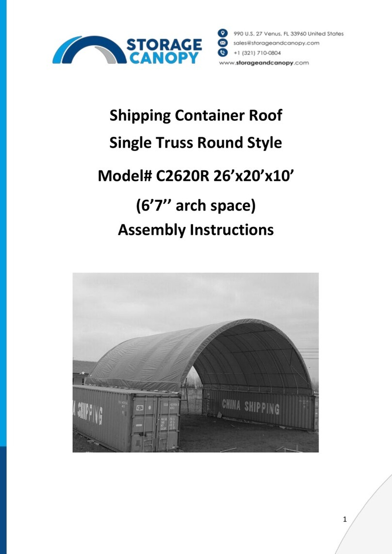 Storage Canopy C2620R Assembly instructions
