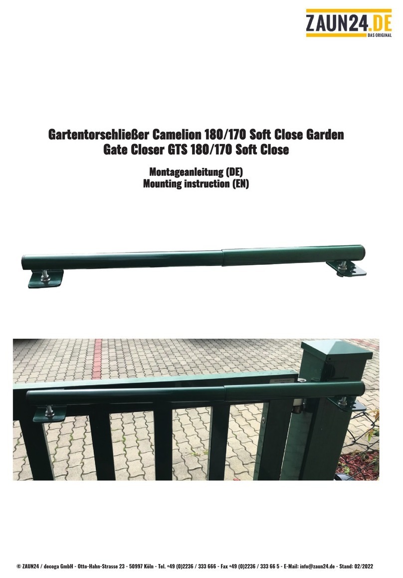 ZAUN24 GTS 180 Mounting instruction