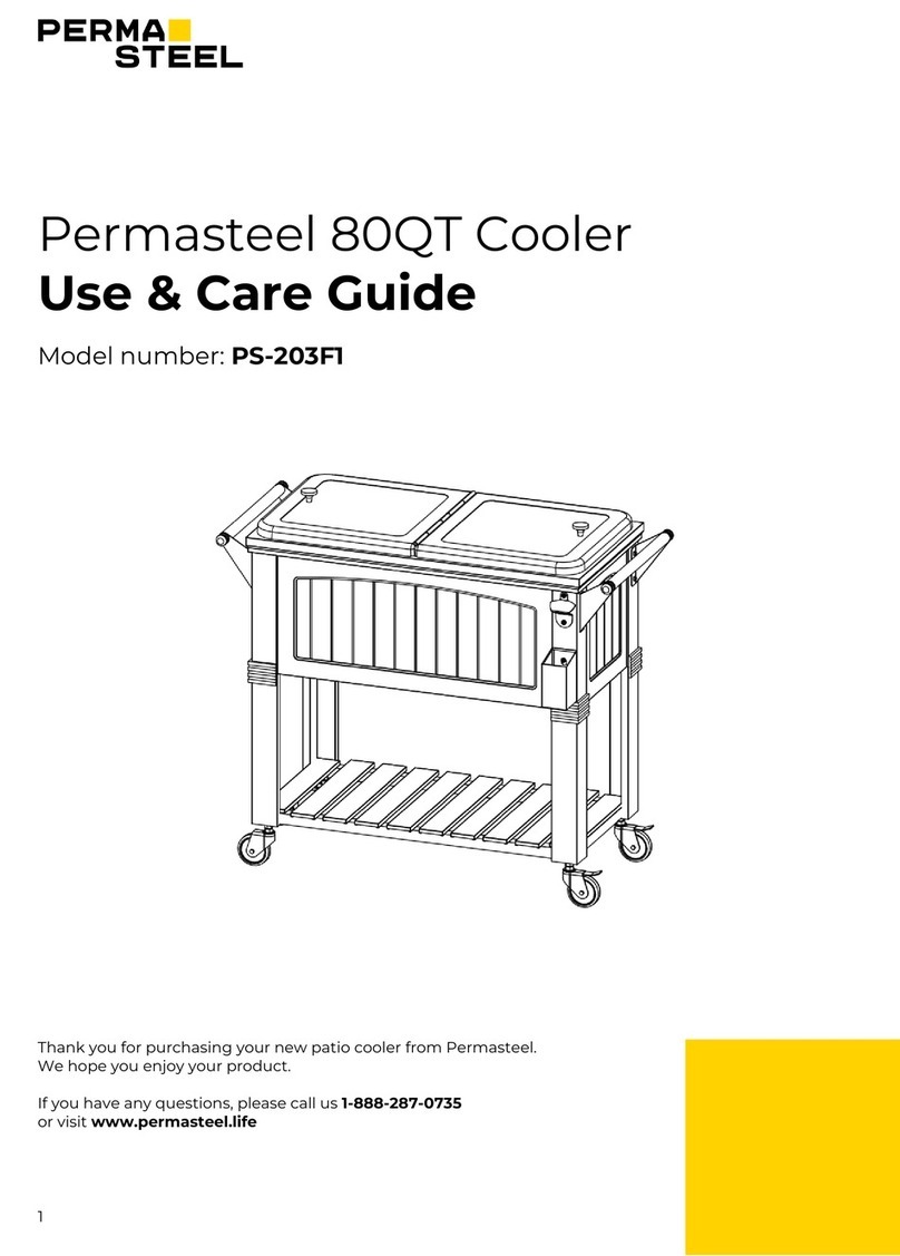 PERMASTEEL 80QT Use & care guide